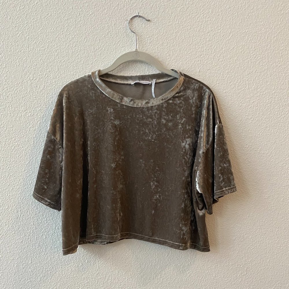 Crushed Velvet Crop Top